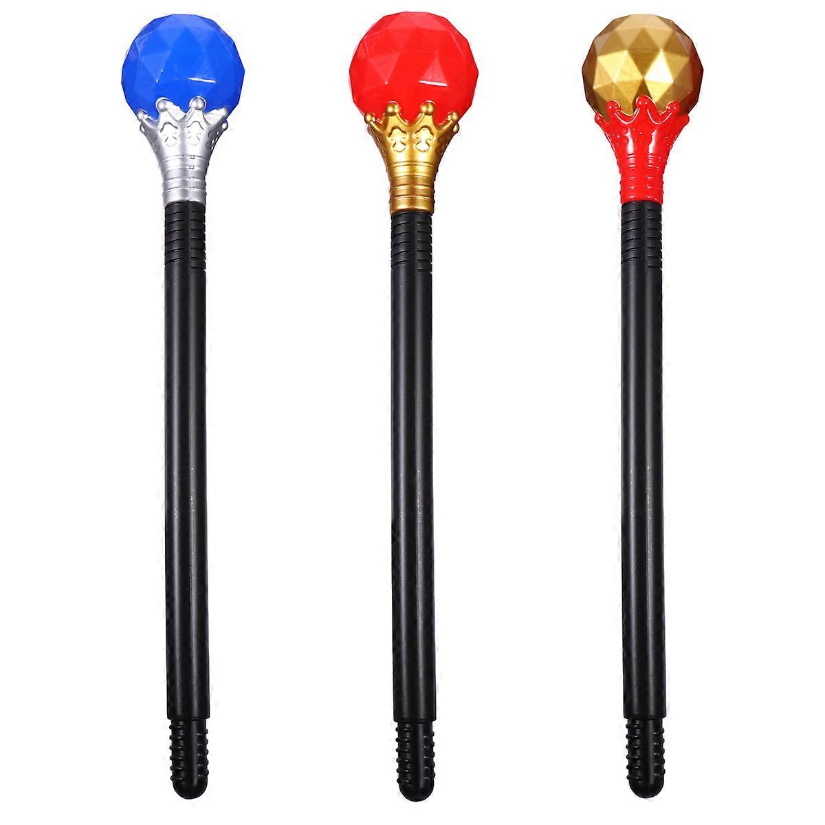 3pcs Magical Wand Plastic Scripture Cosplay Wand Party Wand Toy Scripture