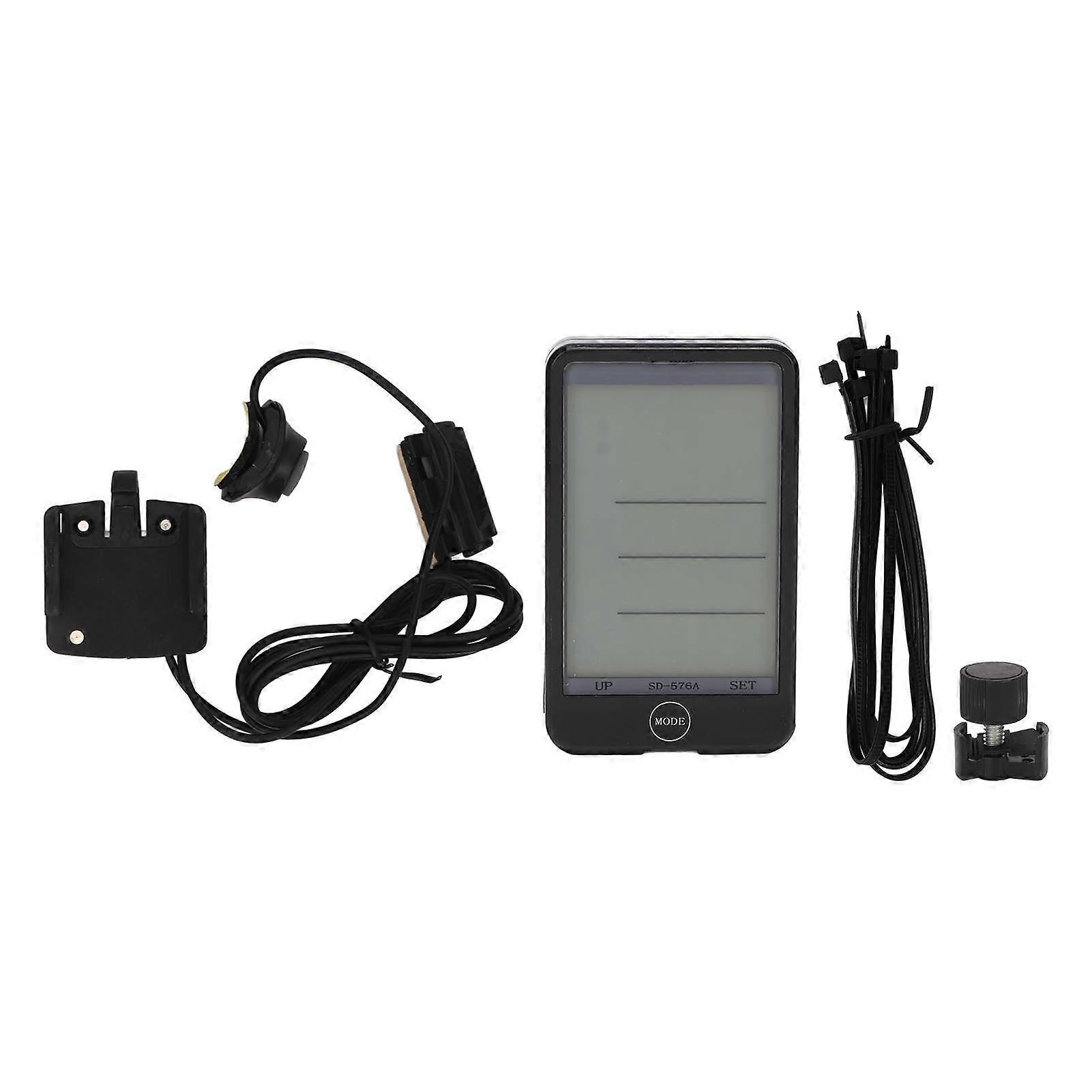 Bike Computer Speed Meter Waterproof Lcd Backlight Display Auto Wake Up Intelligent Sensor Cycling Odometer