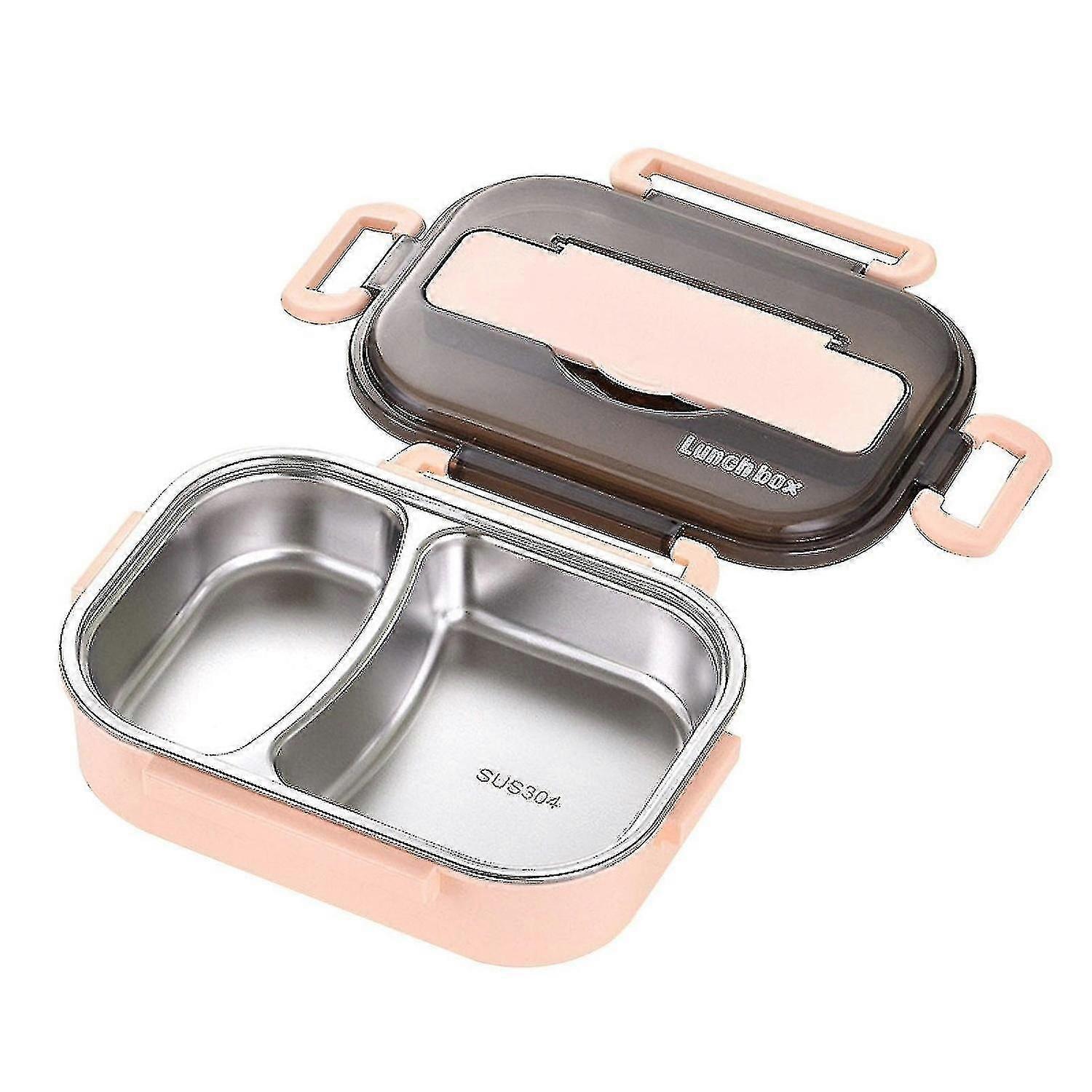 Thermal Insulation Bento Box Tableware Set Portable Lunch Box Student Lunch Box Pink