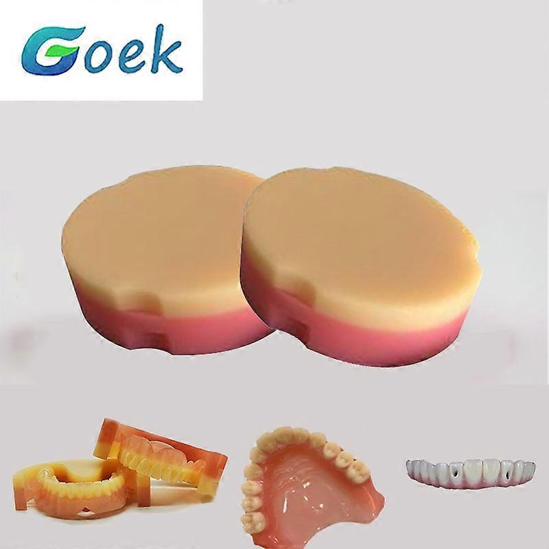 1 Stück Dental PMMA Harz Scheibe Doppelschicht Doppelfarbe Für herausnehmbare Prothese 95 ZZ 22-30mm Zahnheilkunde Werkzeug Materialien Produkte 25...