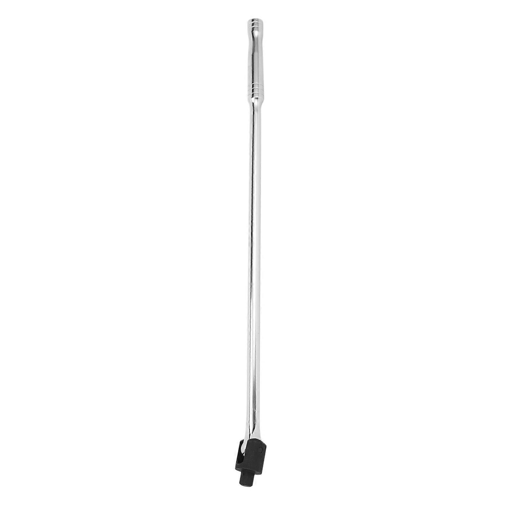 1Piece 24 Inch Long 1/2 Inch Breaker Bar Socket Driver 180 Degree Flex Head With Spring-Loaded Ball