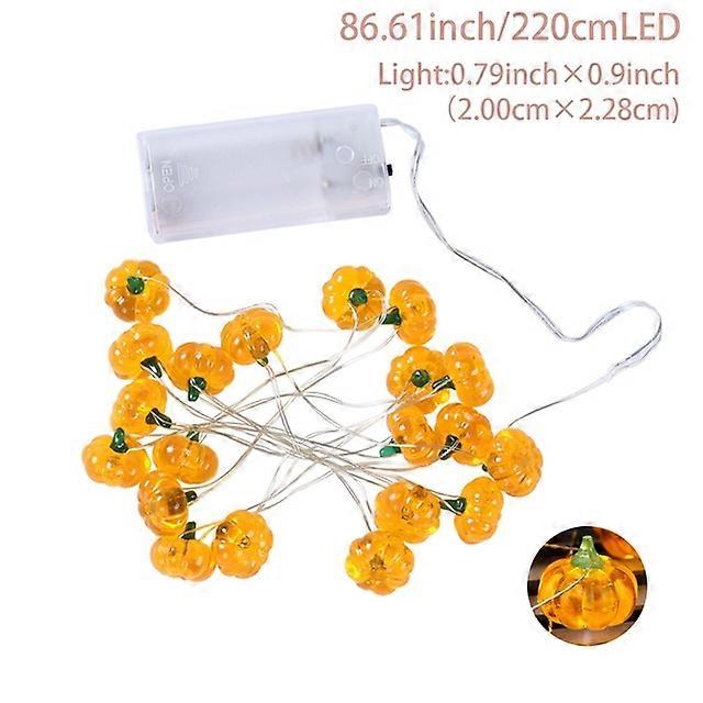 Halloween LED String Lights Glowing Pumpkin Ghost Garland Halloween Decoration for Home Bar Halloween Party Decor Supplies 2024