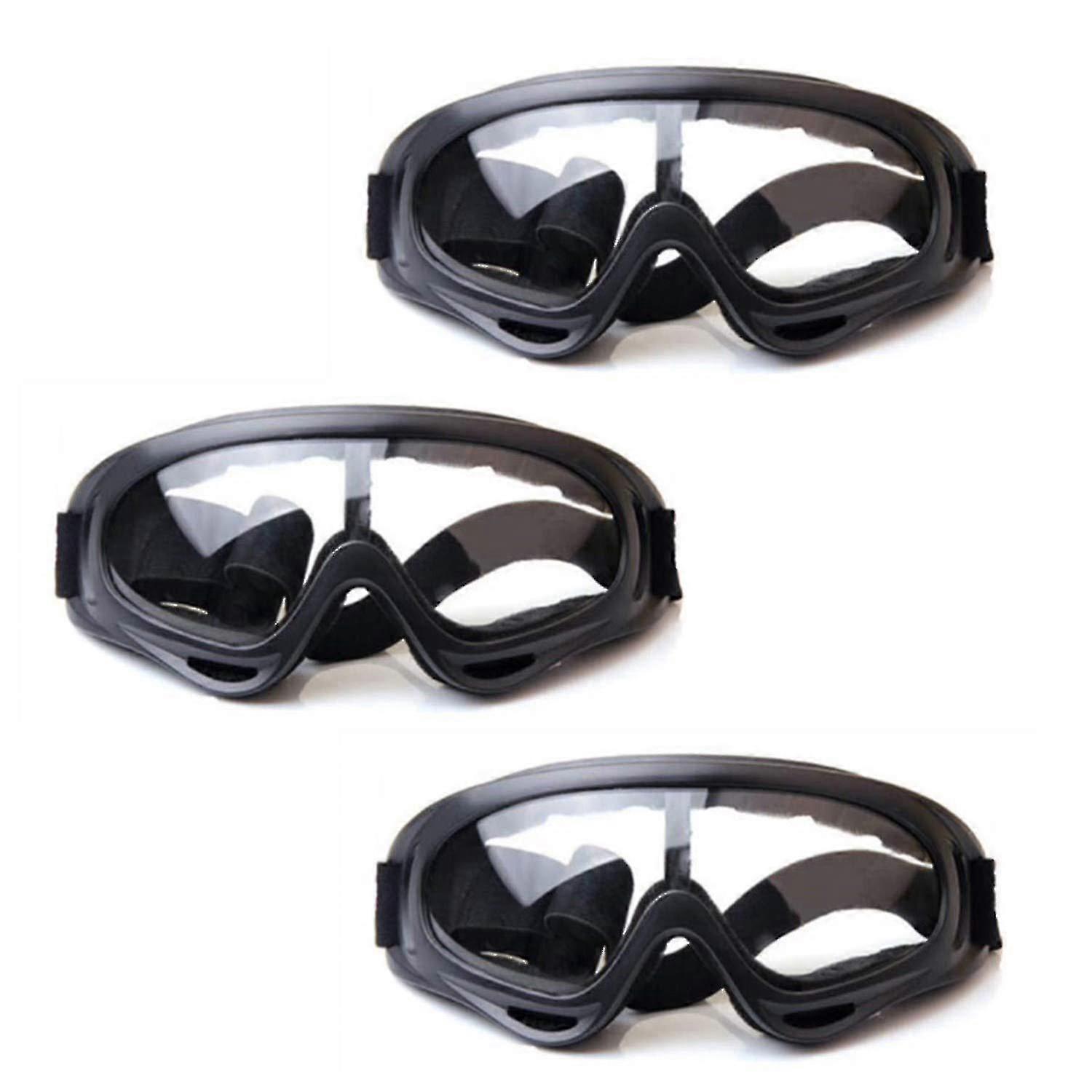 3-pack Kids Safety Goggles - Eye Protection For Nerf N-strike Pistol Elite Gun Game And Lab Work - Outdoor Game Goggles