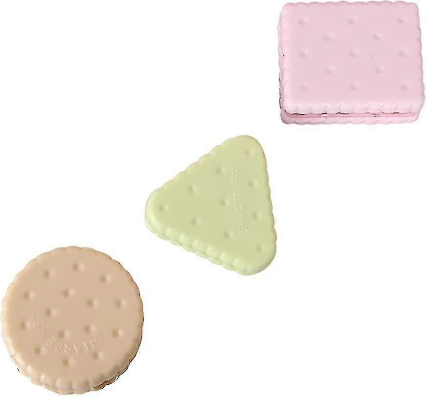 4pcs Dummy Biscuit Sharpener Pencil Sharpener Stationery (Random Style and Color) - ya01