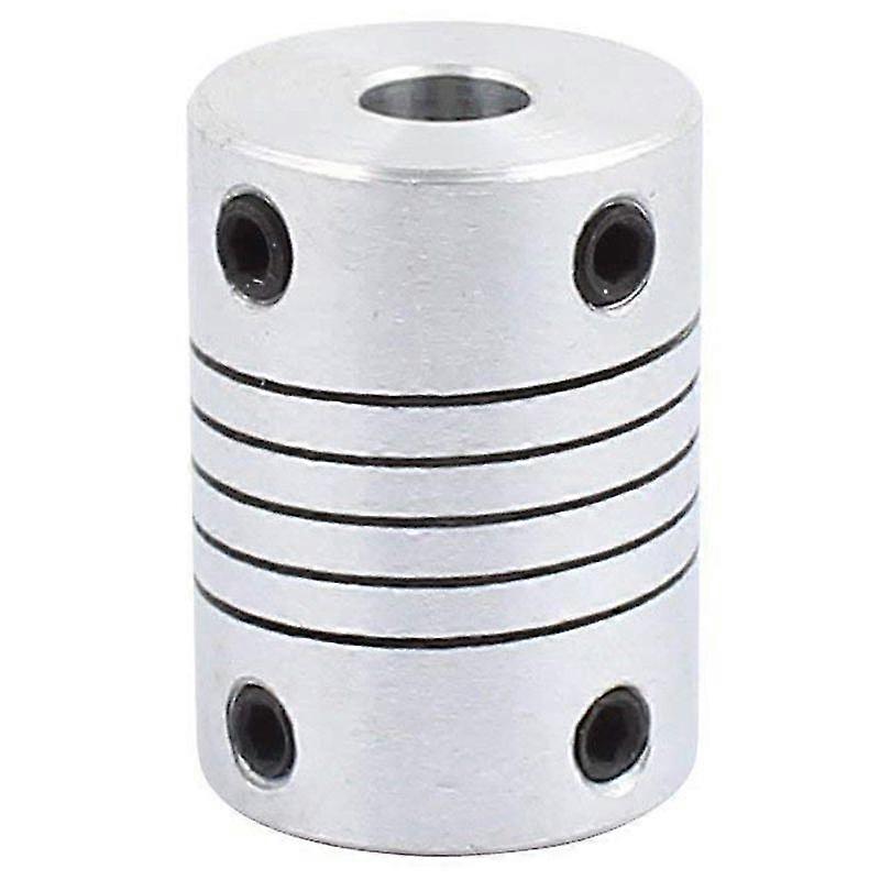 uxcell 6mm to 8mm Shaft Coupling 25mm Length 18mm Diameter Stepper Motor Coupler Aluminum Alloy Joint Connector for 3D Printer CNC Machine DIY Encoder