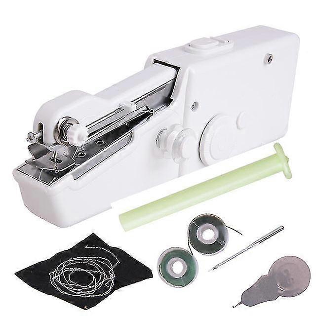 迷你缝纫机 便携式手持手动 小型缝纫机 家用针线活 无线手工工具 配件