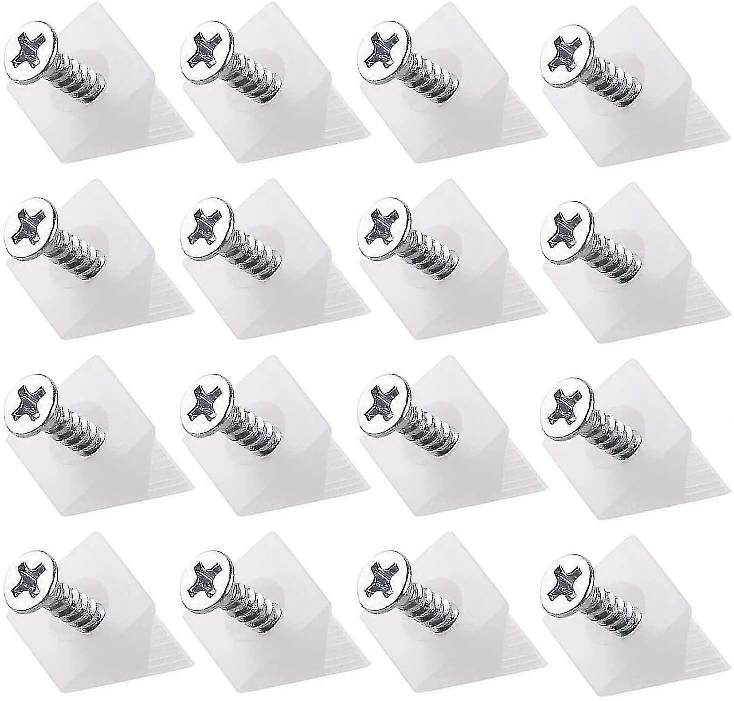 100pcs Drawer Supports Drawer Bottom Sagging Repair Fix Kit Furniture Chest Mending Wedges Plastic Angle Bracket With Matching Screws Happy H