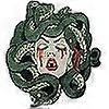 Bleeding Medusa Embroidered Badge Iron-On Sew-On Patch