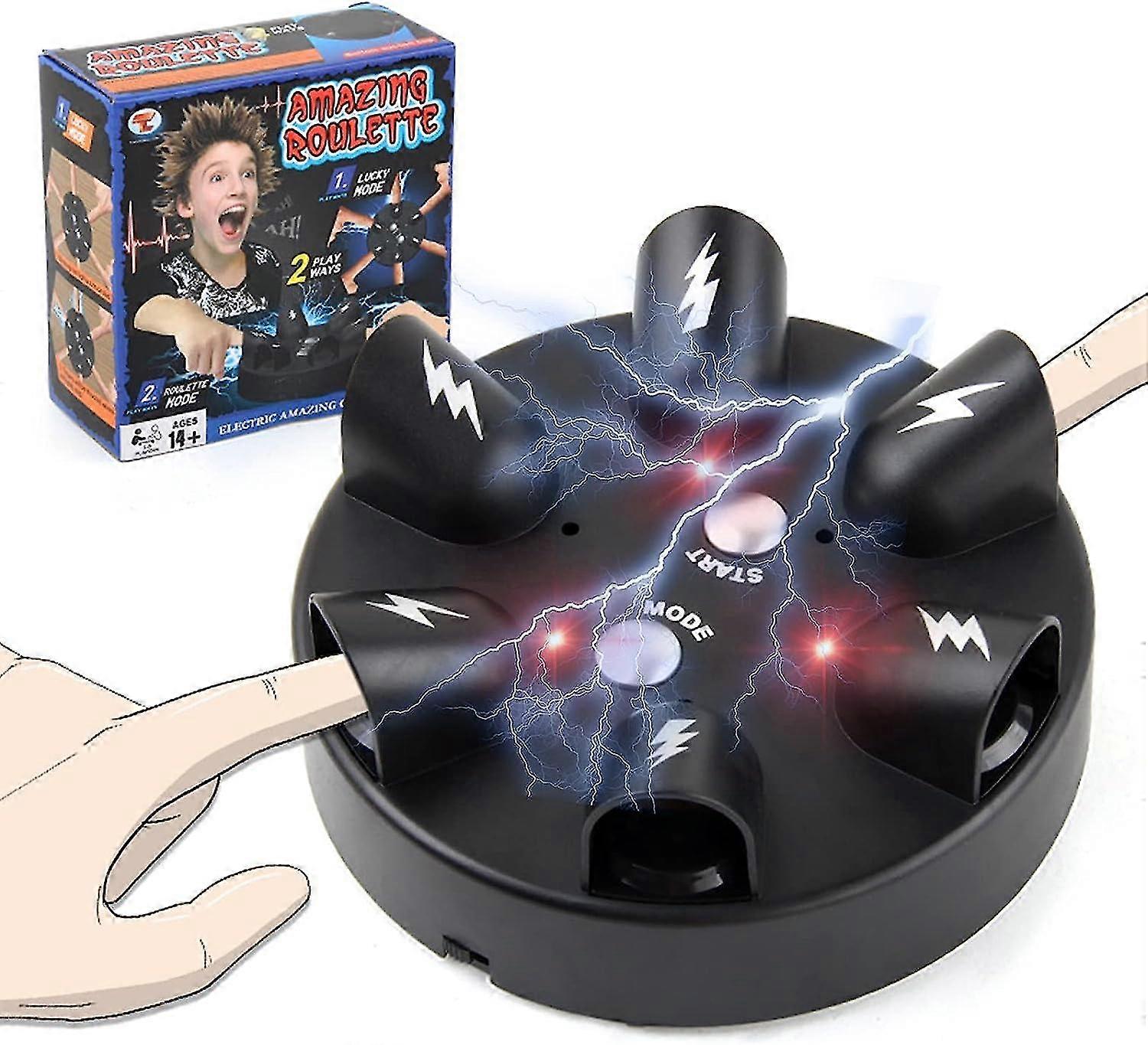 Electric Finger Roulette Shock Game - Lie Detector Party Game With Random Shock, Fun Punishment Toy For Groups