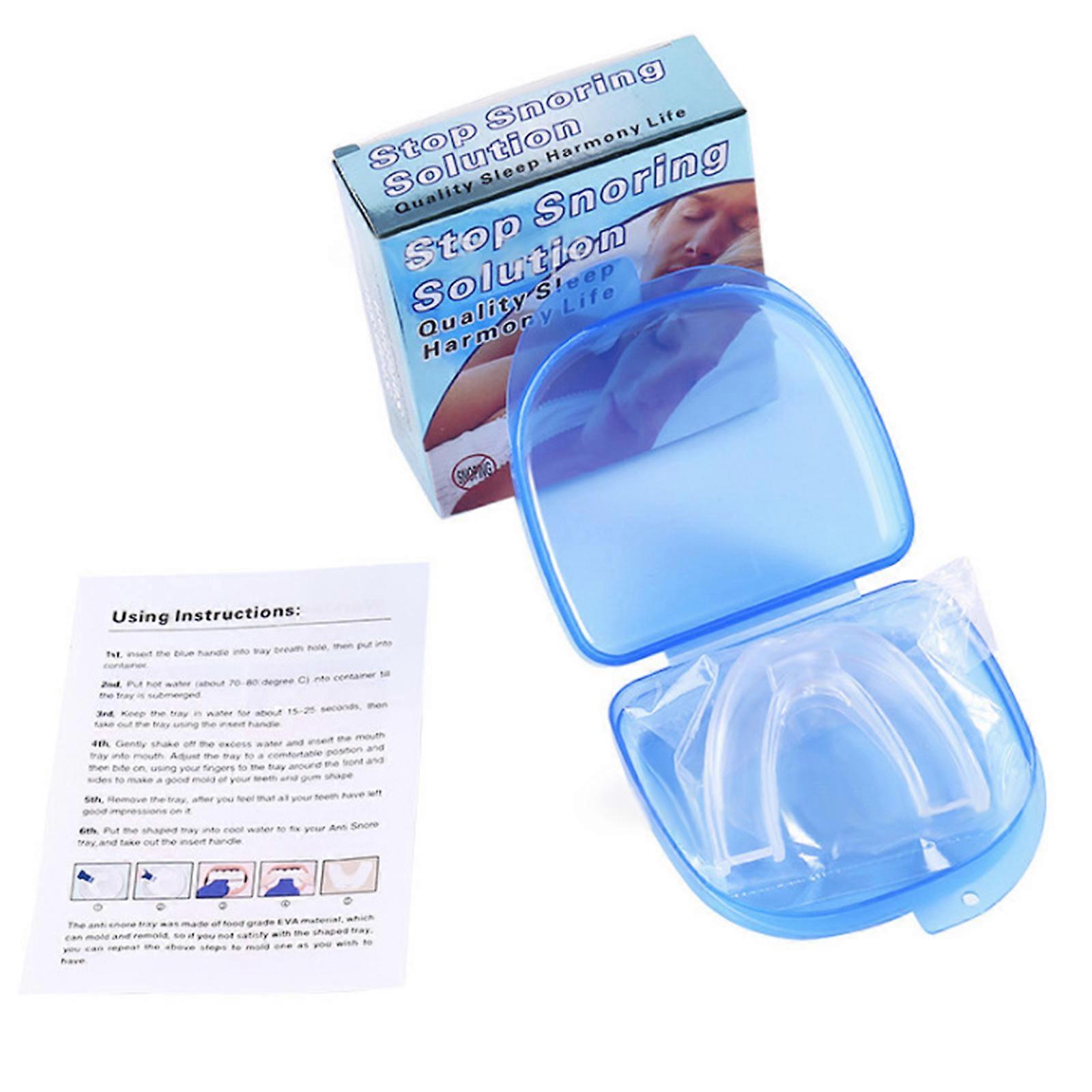 Moldable Teeth Guard with Storage Case Anti-snoring Device Nighttime Teeth Grinding Mouthguard Food-grade EVA Material Dental Care