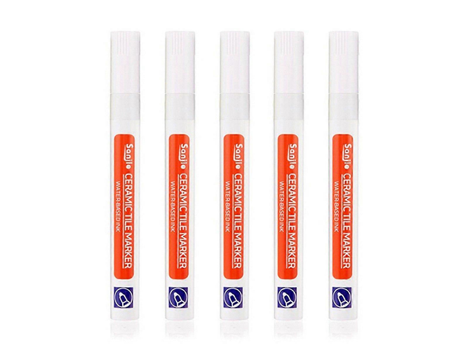 5Pcs Grout Tile Repair Pen - White