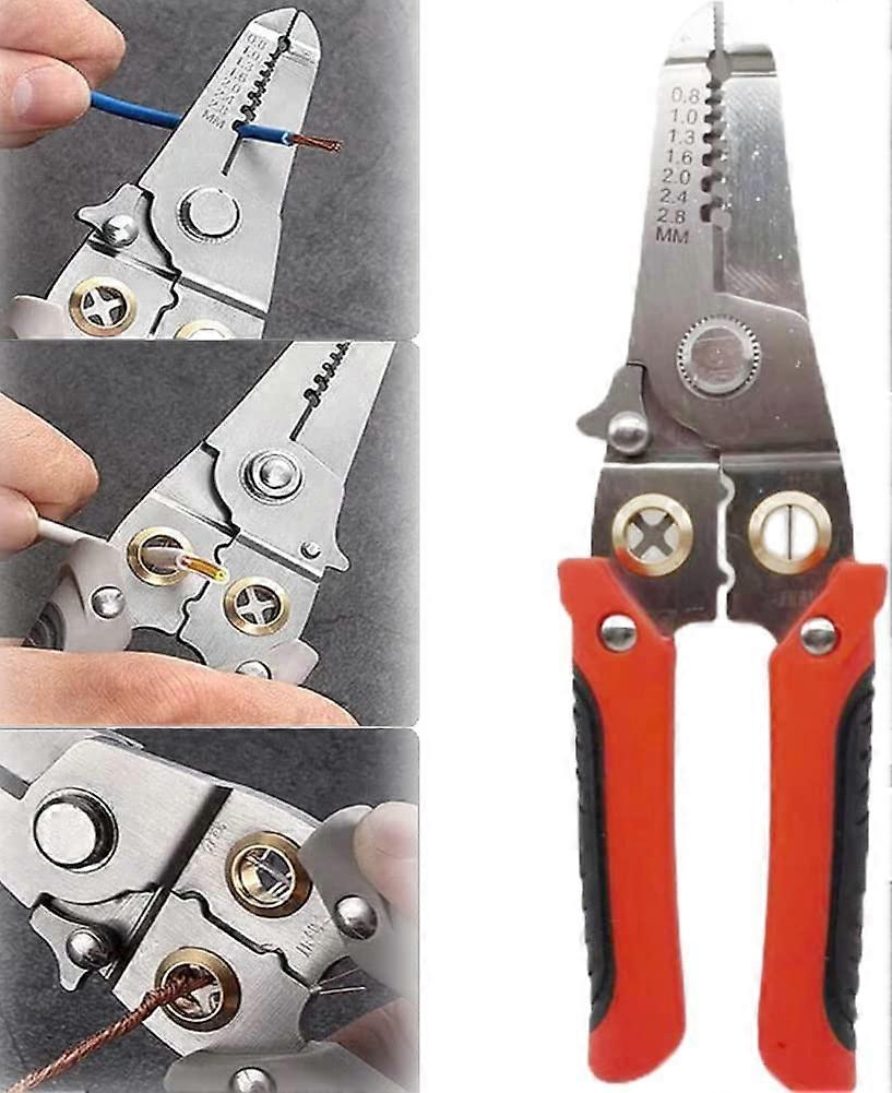 2023 New Multifunction Wire Plier Tool, Multifunction Wire Pliers, Multi-Functional Wire Splitting Pliers, Multifunction Wire Stripping Pliers (2 Colo