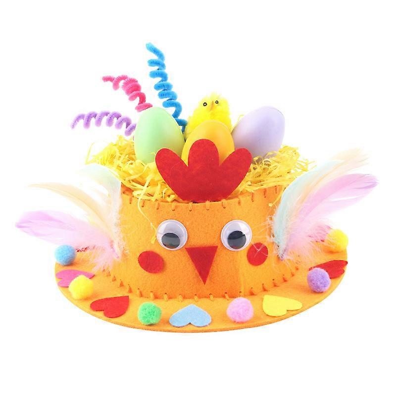 ZK-Easter hat diy making material package (orange)