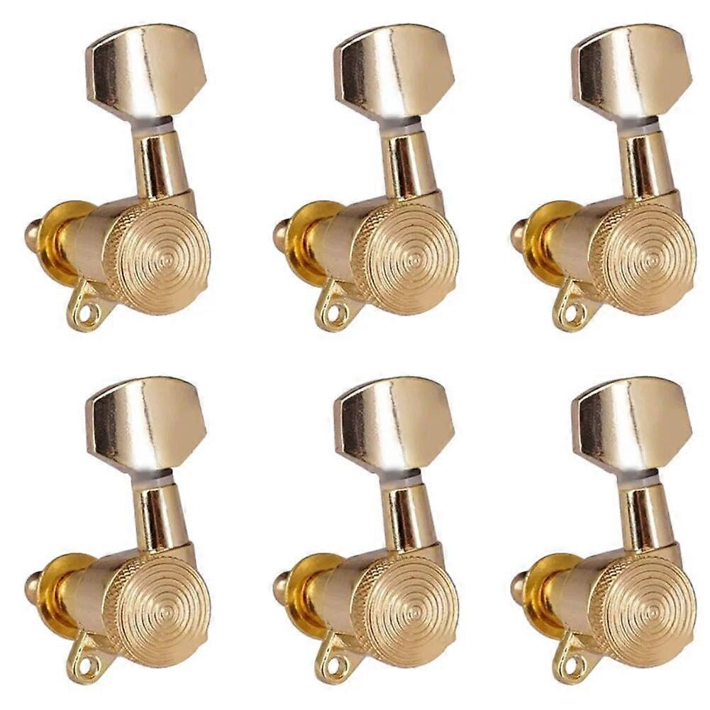 6pcs Guitar String Peg Locking Tuners Tuning Pegs Guitar String Peg Locking Tuner Improve Guitar Tuning Machine Heads 3L3R6L6R