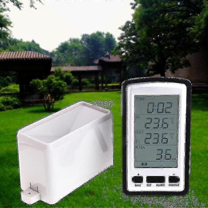Wireless Rain Gauge Weather Station Indoor/outdoor Temperature Logger M13 Hy