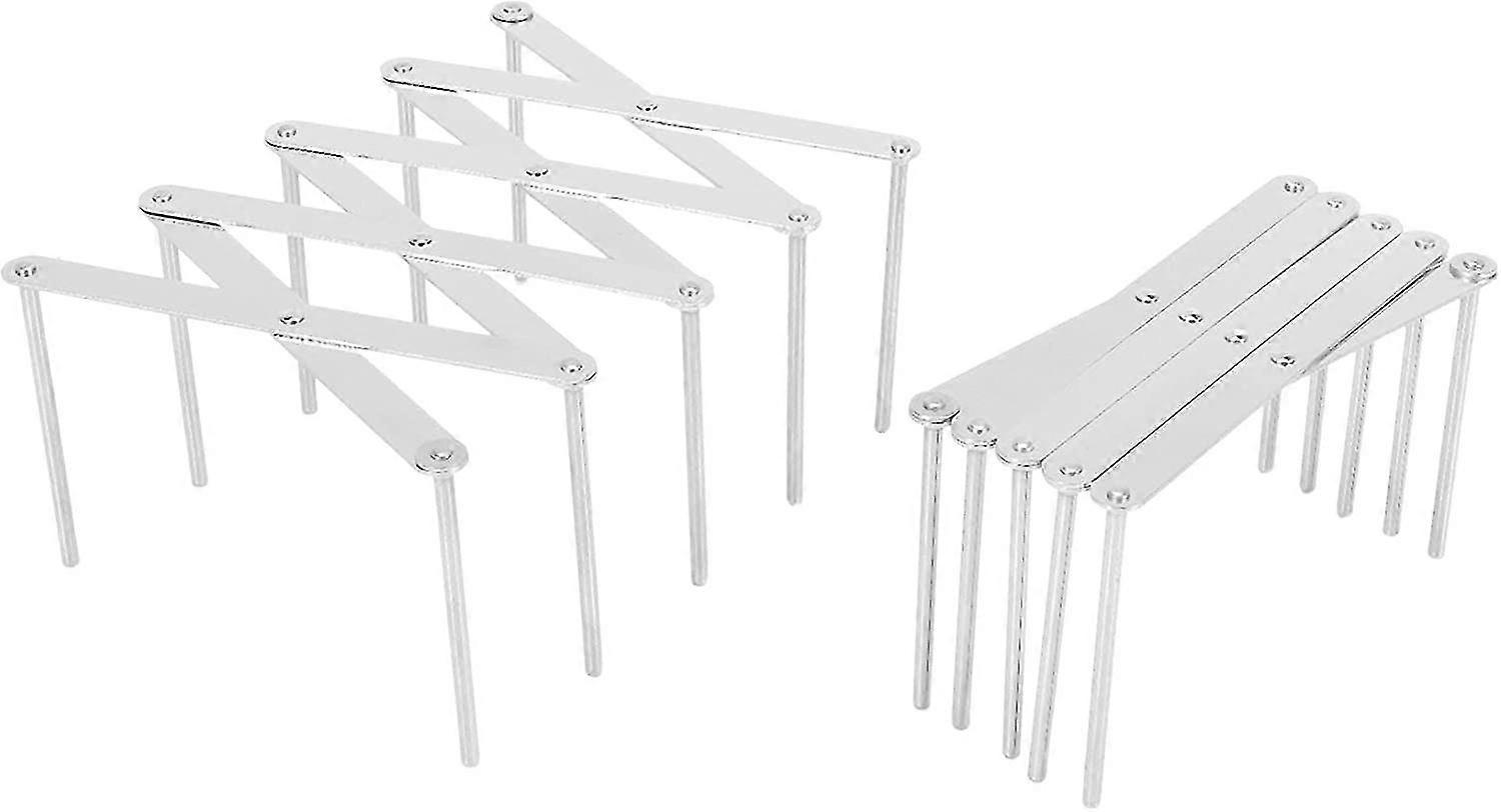 2 Pack Acsergery Extendable Pot Lid Holders Multipurpose Steamer Rack Pans Glasses Holder Gift