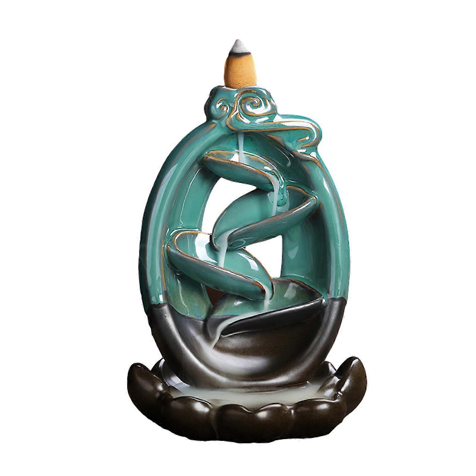 Backflow W Aterfall Incense Burner, Ceramic Aromatherapy Ornament, Home Decor
