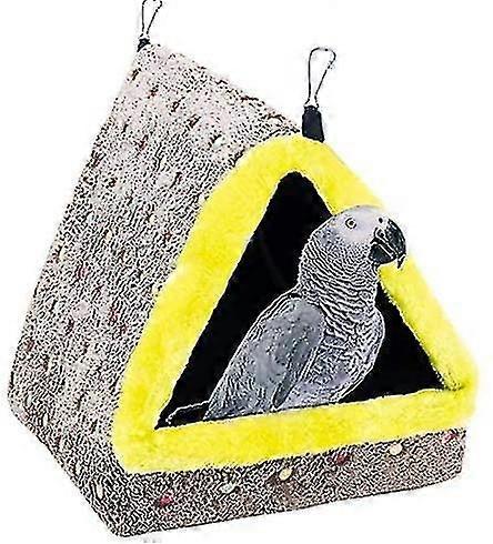 Plush Snuggle Bird Hammock Hanging Snuggle Cave Happy Hut Bird Parrot Hideaway