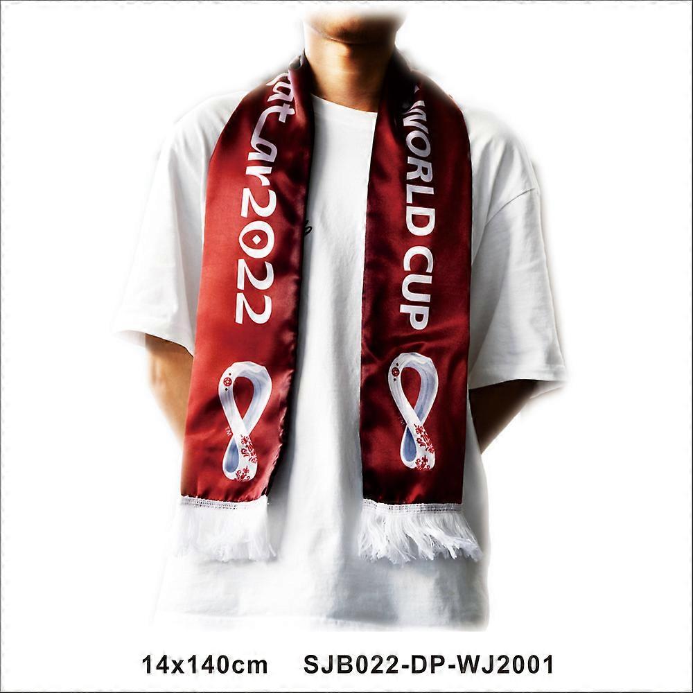 2 Pcs Soccer Knit Scarfs Sports Fan Knit Scarfs Football Game Cheering Props, World Cup National Fan Scarf Football Sports Match Support Banner Cheeri
