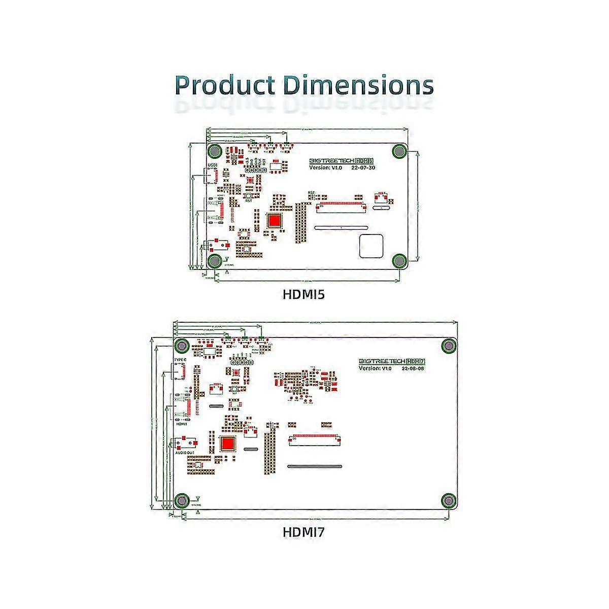 7inch 1024x600 Ips -compatible Touch Screen -compatible Display Capacitive For Raspberry Pi4 Mini
