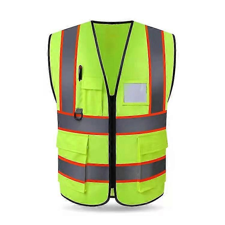 High Visibility Utility Safety Vest, Mesh Breathable Work Reflective(1pcs, Green