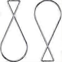 100 Pack Ceiling Hooks Clip T Shaped Figure 8 Squeeze Hanger Clip Ceiling Clip