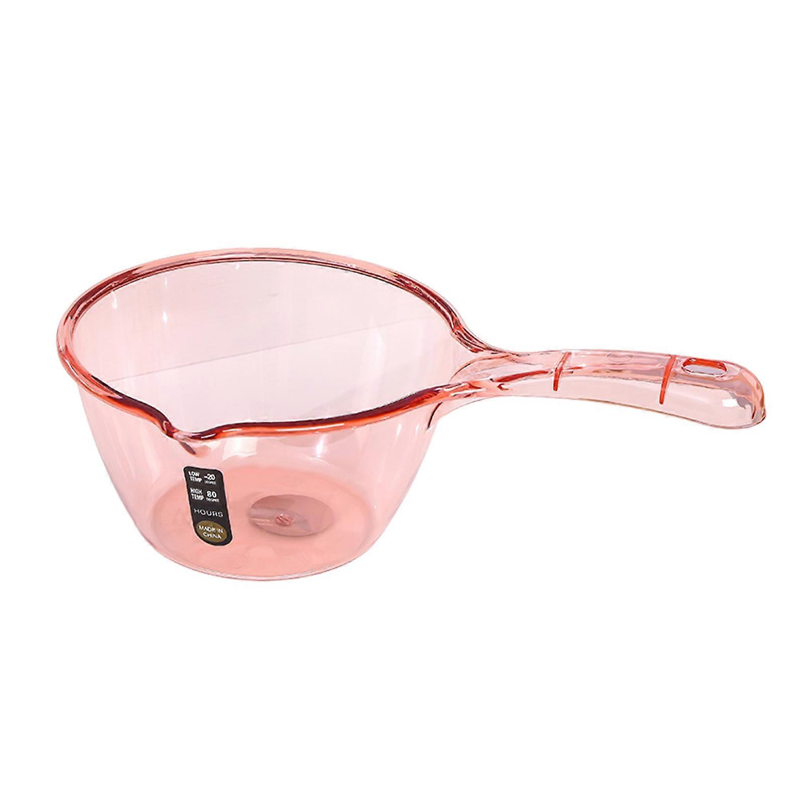 Clear Water Spoon Non-slip Long Handle Water Ladle Multipurpose Hair Washing Shower Plastic Dipper Scoop Kitchen Bathroom Gadgets