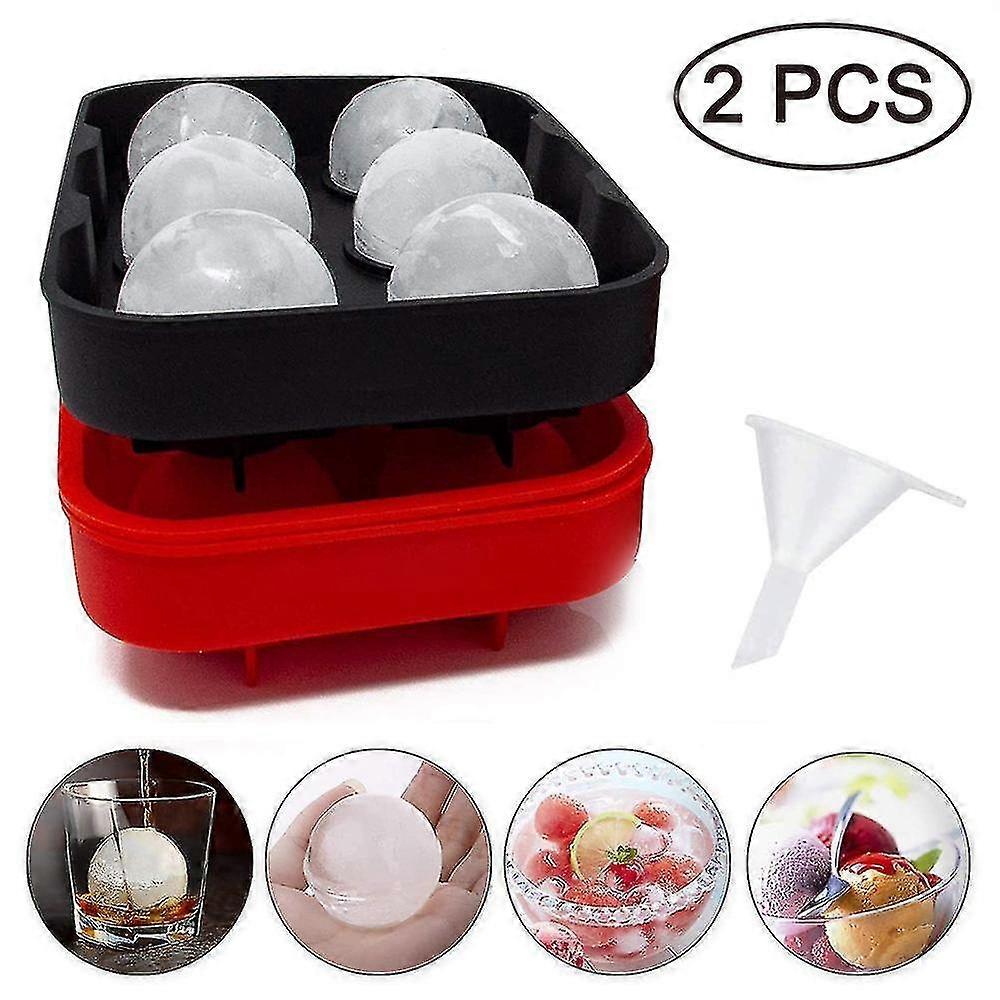 Silicone Ice Cube Mold Ice Ball Mold For Round Ice Cubes 2-pack