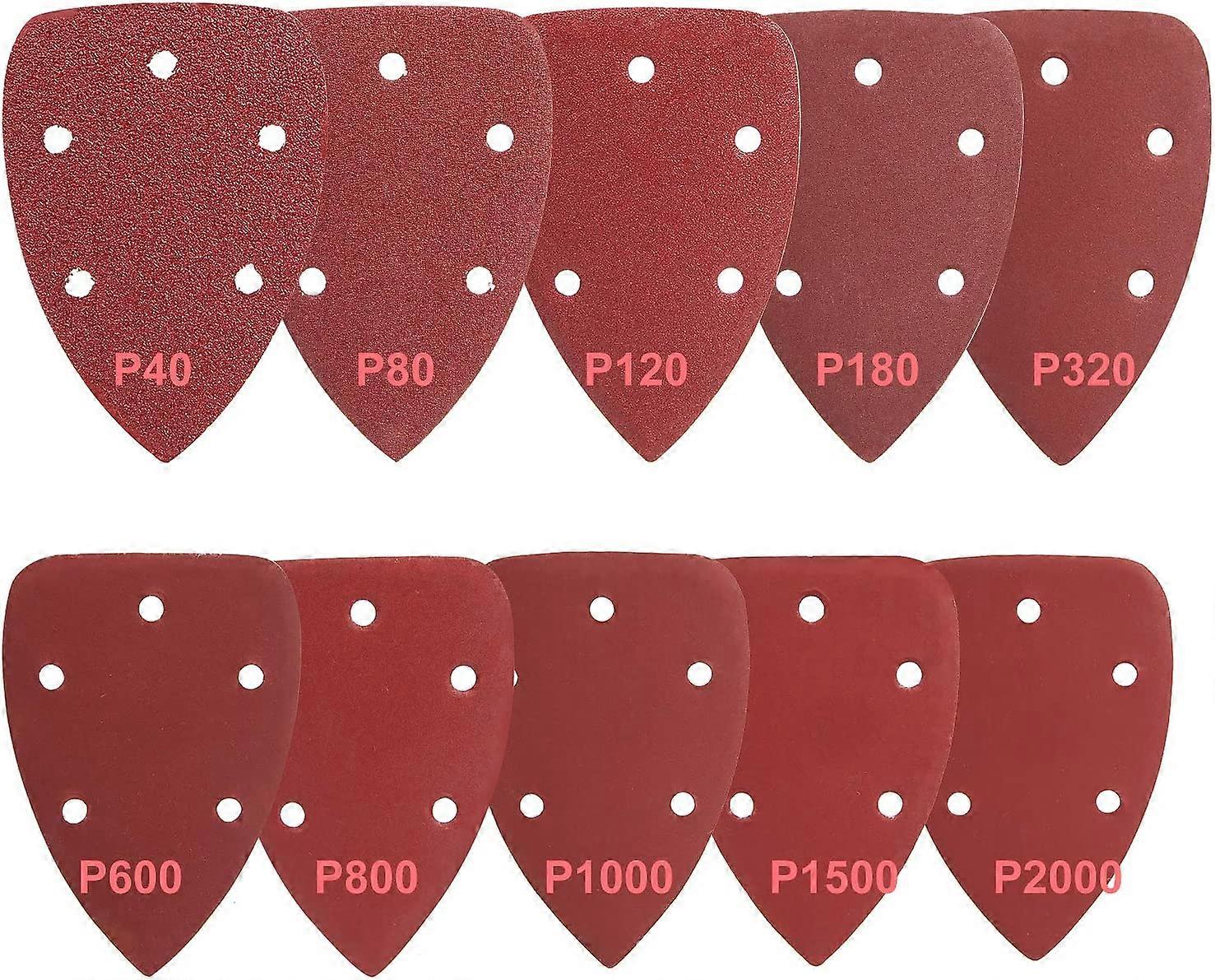 100 PC 140*90mm Sanding Triangles Abrasive Triangles