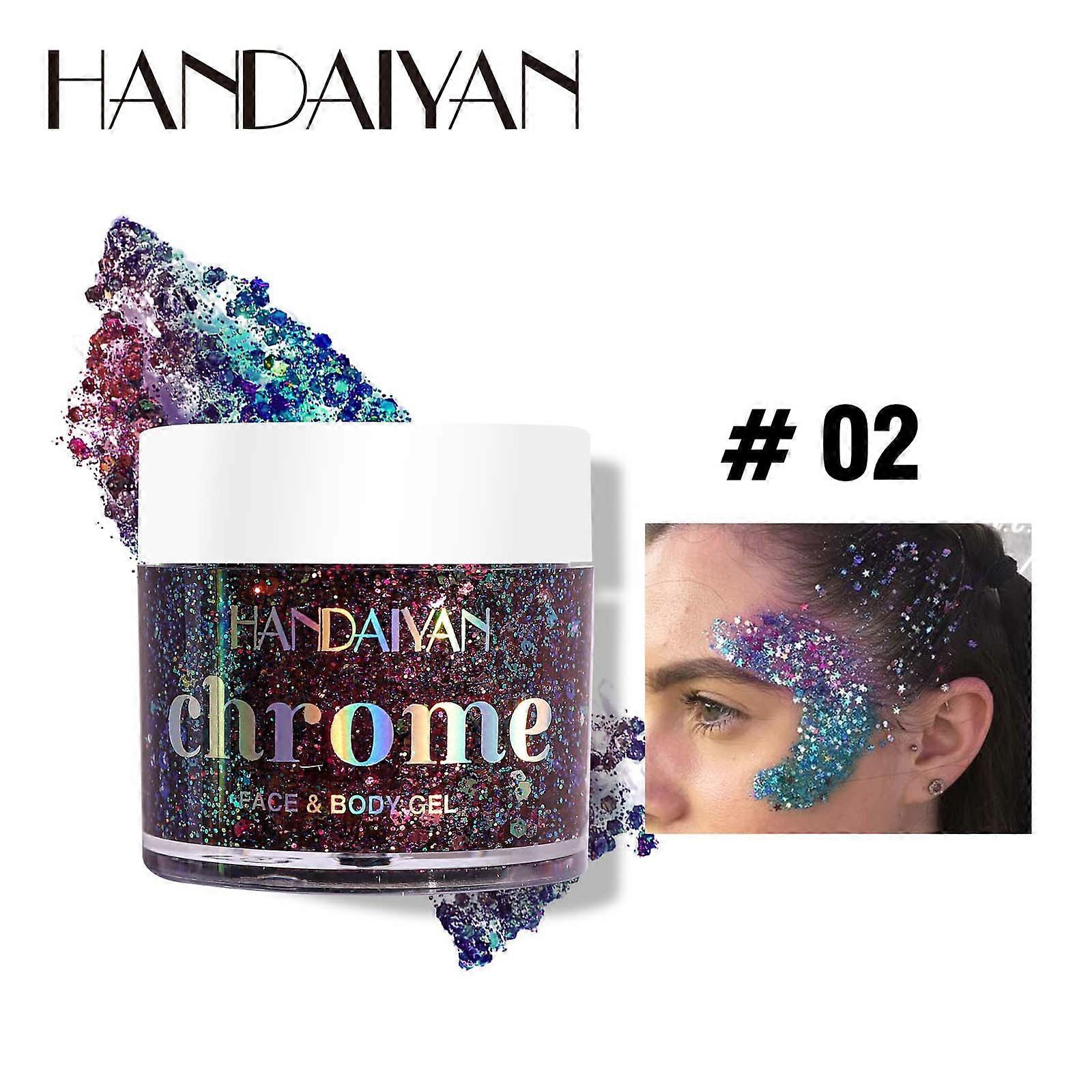 Single Color Flash Eye Shadow, Sequin Cream, Color And Highlight, Face And Body Flash Gel Stage Makeup