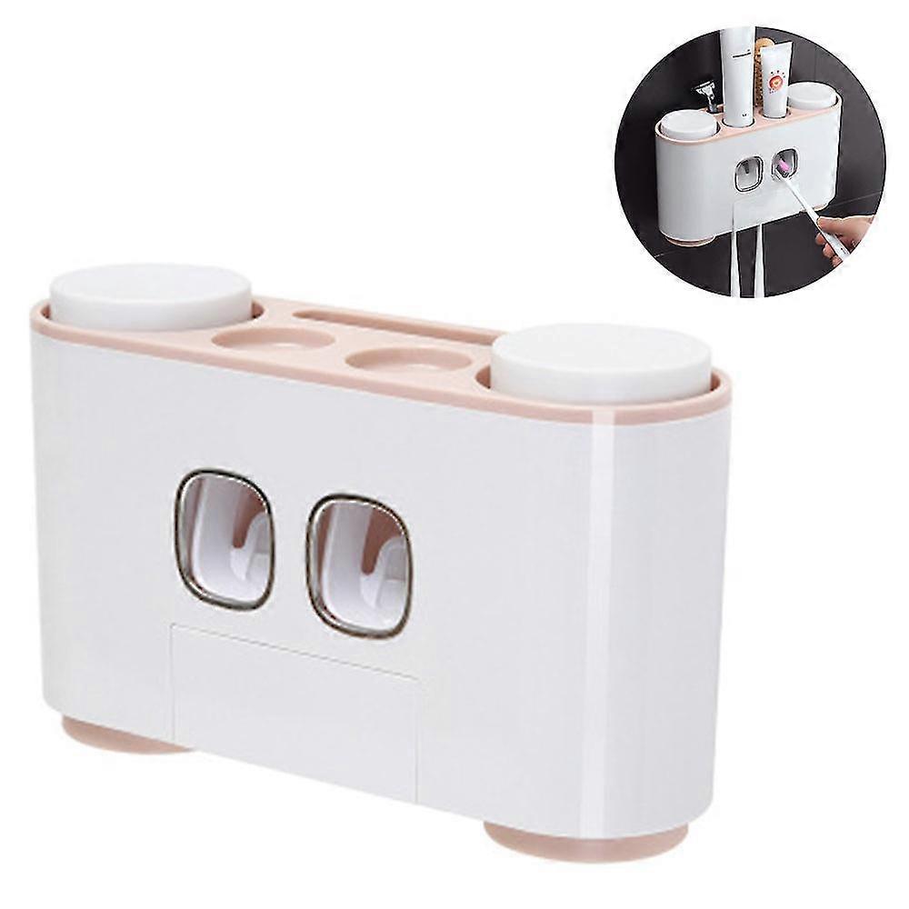 Multifunctional Wall-mounted Space-saving Toothbrush And Squeezer Kit