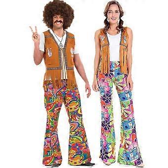 EVAGO Ladies Mens 60s 70s Retro Hippie Go Go Girl Disco Costume