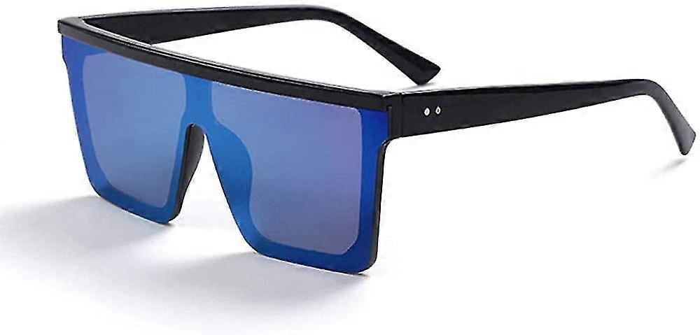 MIMIGO Square Oversized Sonnenbrille Für Frauen Männer Mode Flat Top Große Schwarze Rahmenschirme