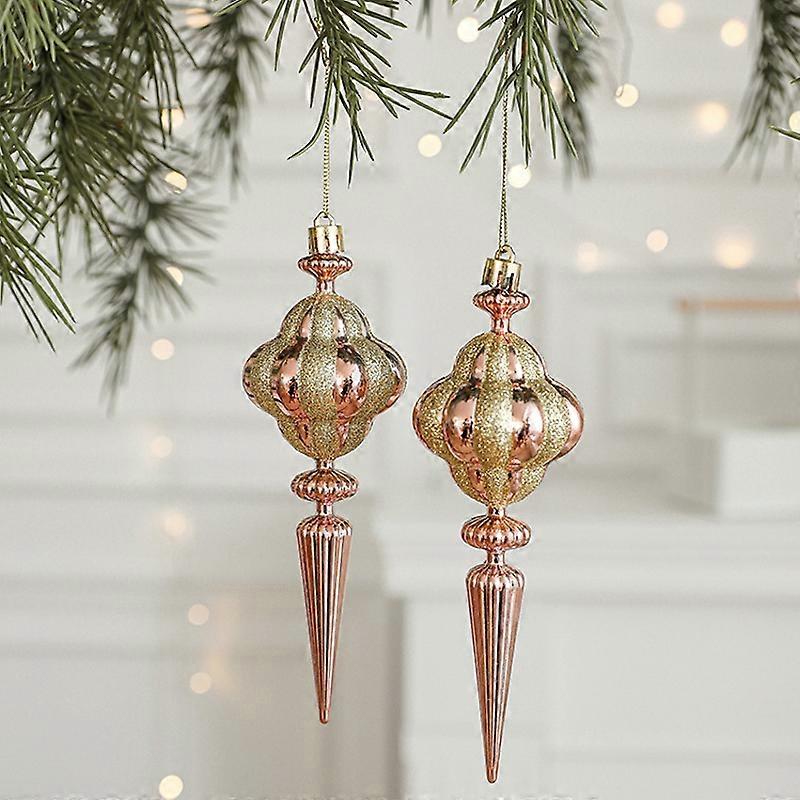 2pcs arbre de Noël pendentif décoration conque pointue