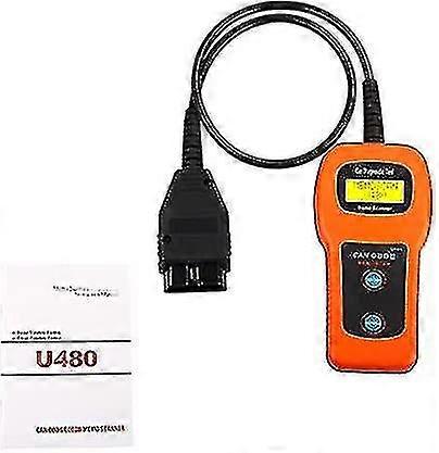 U480 Obd2 Obdii Eobd Can-bus Auto Scanner Engine Code Reader Diagnostic Tool, Orange And Black