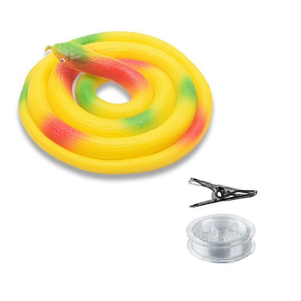 Snake Prank Toy with String Clip Teasing Friends Playthings for Party/Camping Use