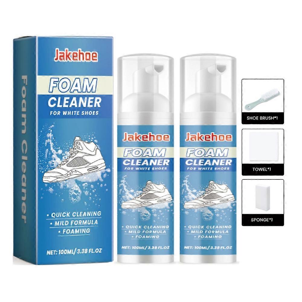 White Sneaker Cleaner Foam Stain Removers (200ml) Travel Friendly, Wide Application, Convenient Size, Quick Drying