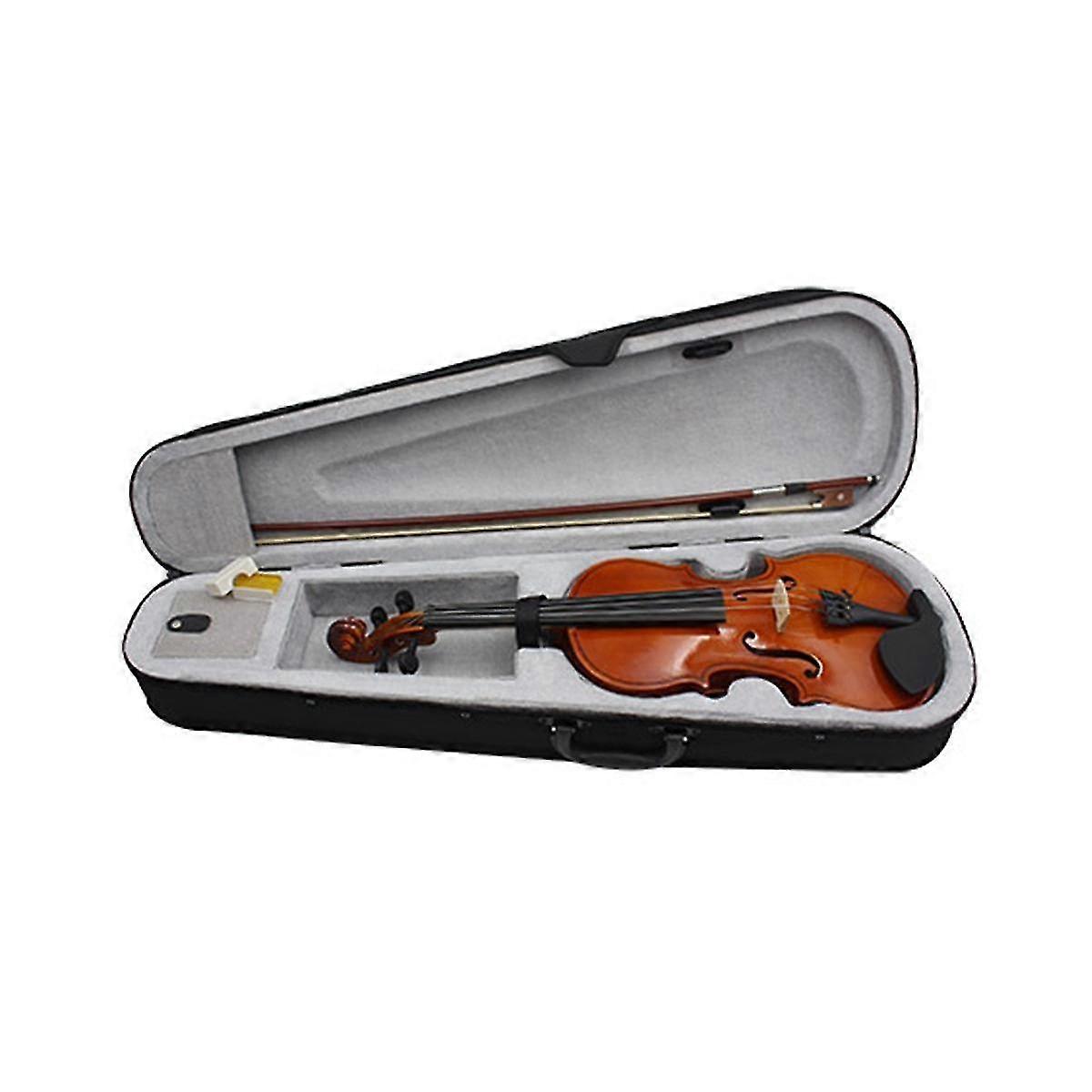 Wooden Violin: Solid Wood Popularization Violin, Beginner Practice Violin