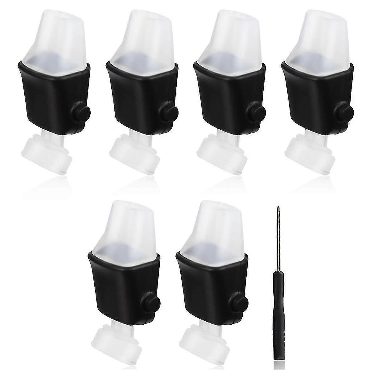 6pcs Replacement Spout For ,soft Lids Replacement Parts Silicone Mouthpiece For Aubrey 14oz/20oz