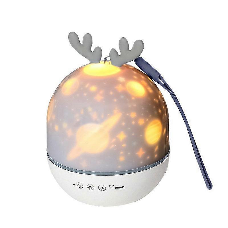 Rechargeable Remote Control Music Box Night Light Gift Cute Deer Bluetooth Speaker Timing Light