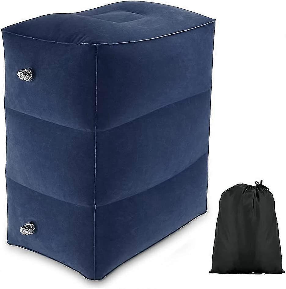 Inflatable Travel Foot Rest Pillow,acsergery Multi-function Adjustable Heights