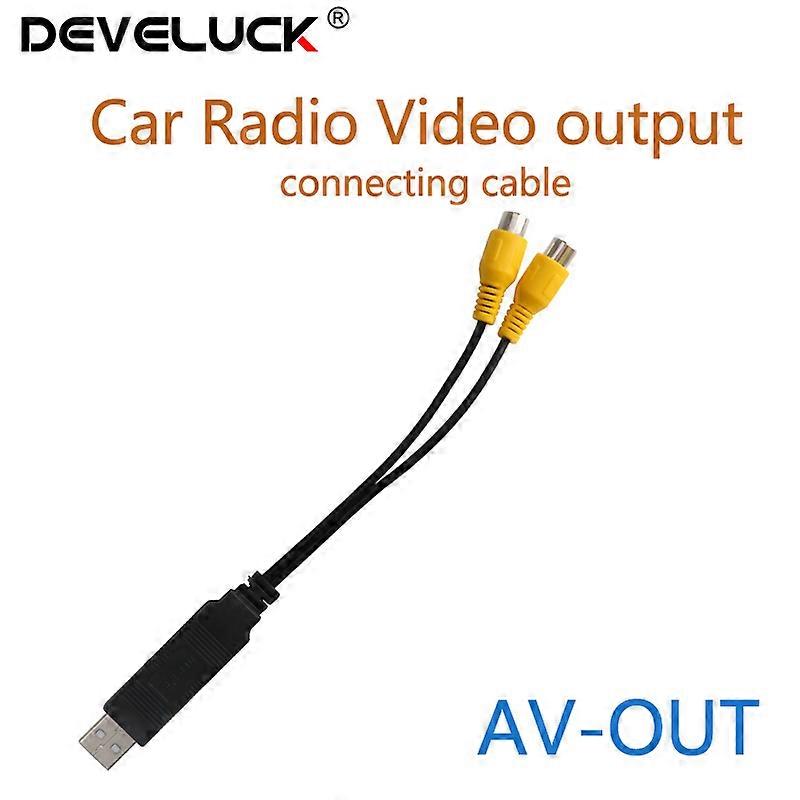 Video output Usb Cvbs Adapter TO RCA interface is suitable Connect to TV Monito For Car Radio Android Multimedia Player