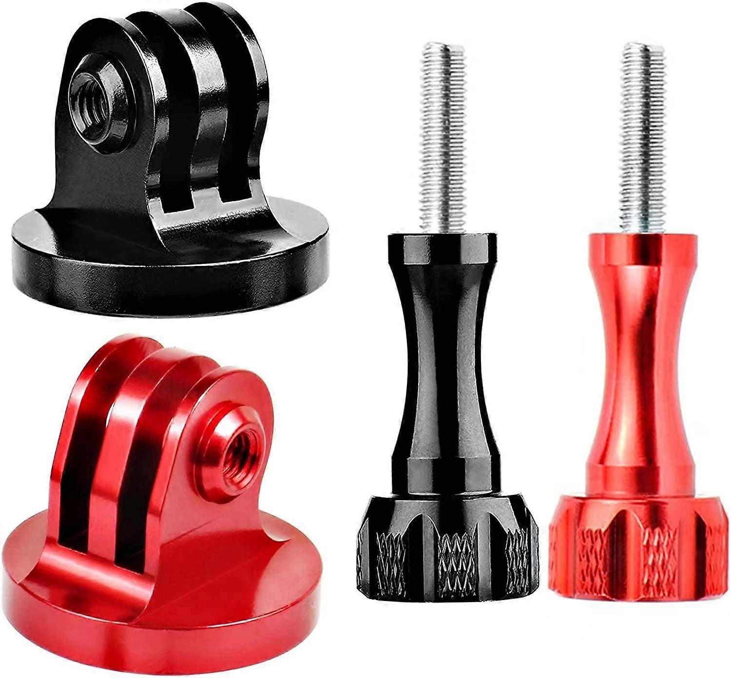 Alumium Stativhalterung Adapter, Gopro Gewindehalterung Adapter, Action Kamera Stativ Aluminiumhalterung, für GoPro Max, GoPro Hero, DJI Osmo Action Kamera 2pcs,