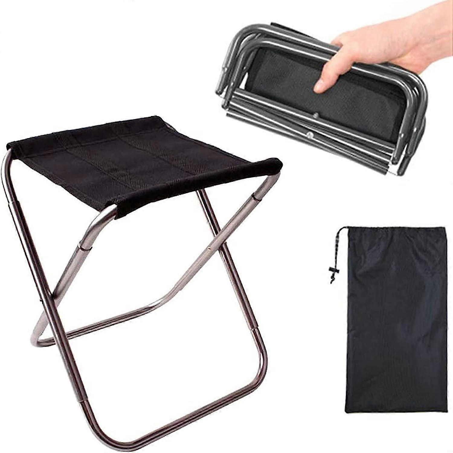 Camping Folding Stool (Silver)