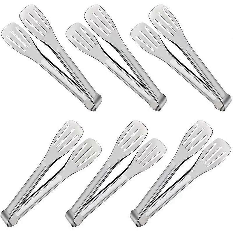 Advanced Stainless Steel Tongs for Serving Food, Buffet Tongs, Food Tongs, Silver Tongs, Kitchen Tongs