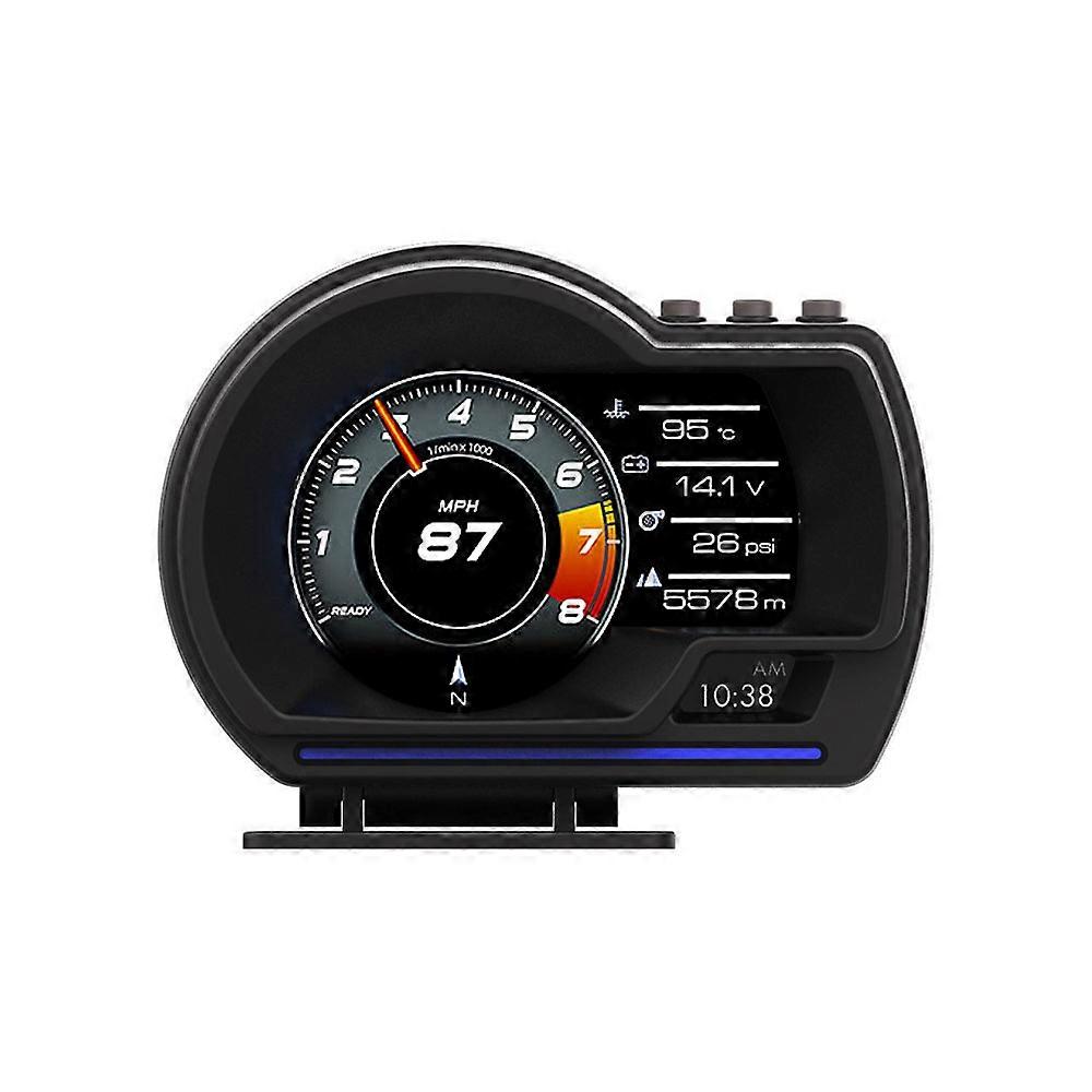 Newest Head Up Display HUD Gauge Smart OBD2 GPS On-board Computer Speedometer Turbo Coolant Temp Car Electronic Accessories