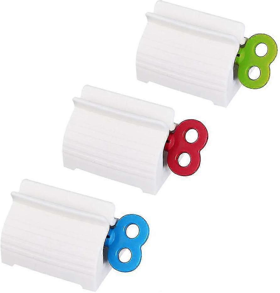 3 Pieces Of 3-color Toothpaste Squeezer,rolling Squeezer,bathroom Toothpaste Ointment Multi-function Holder