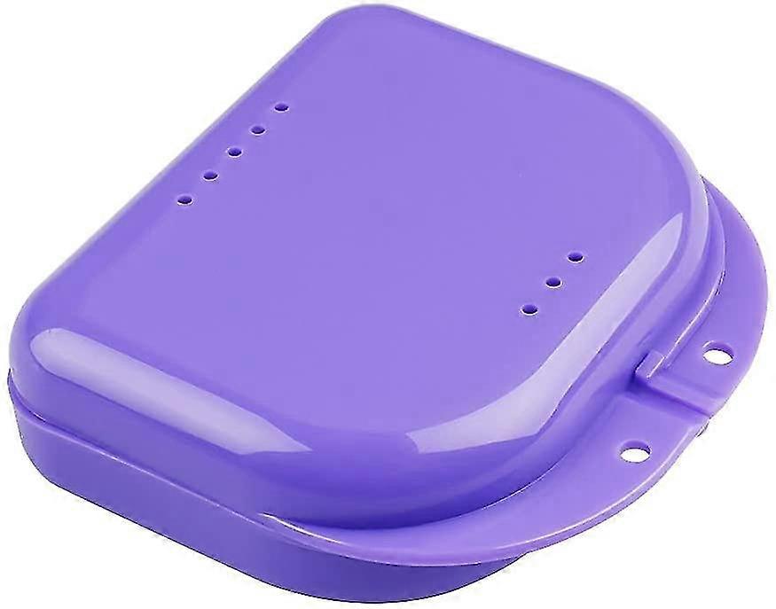 Braces Fixing Box With Vent Hole purple 1PCS