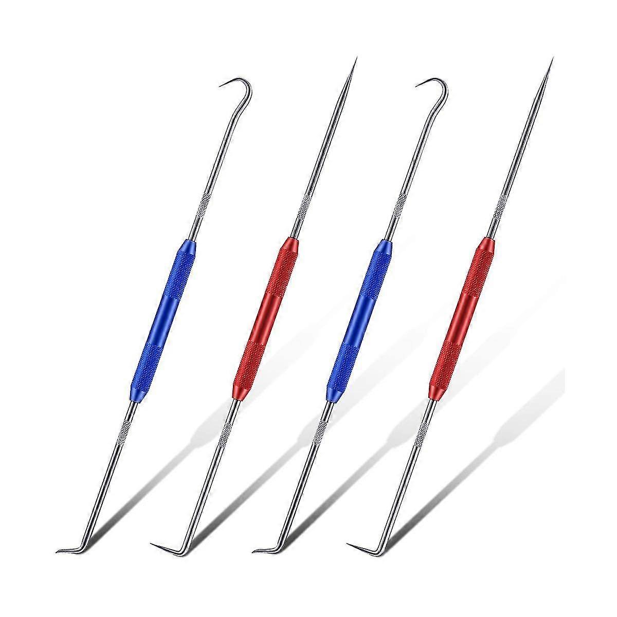 Double Pointed Scriber, Metal Scribe Tool And Pick Tool Set Straight 45 Degree Tip Marking Tool 4 P