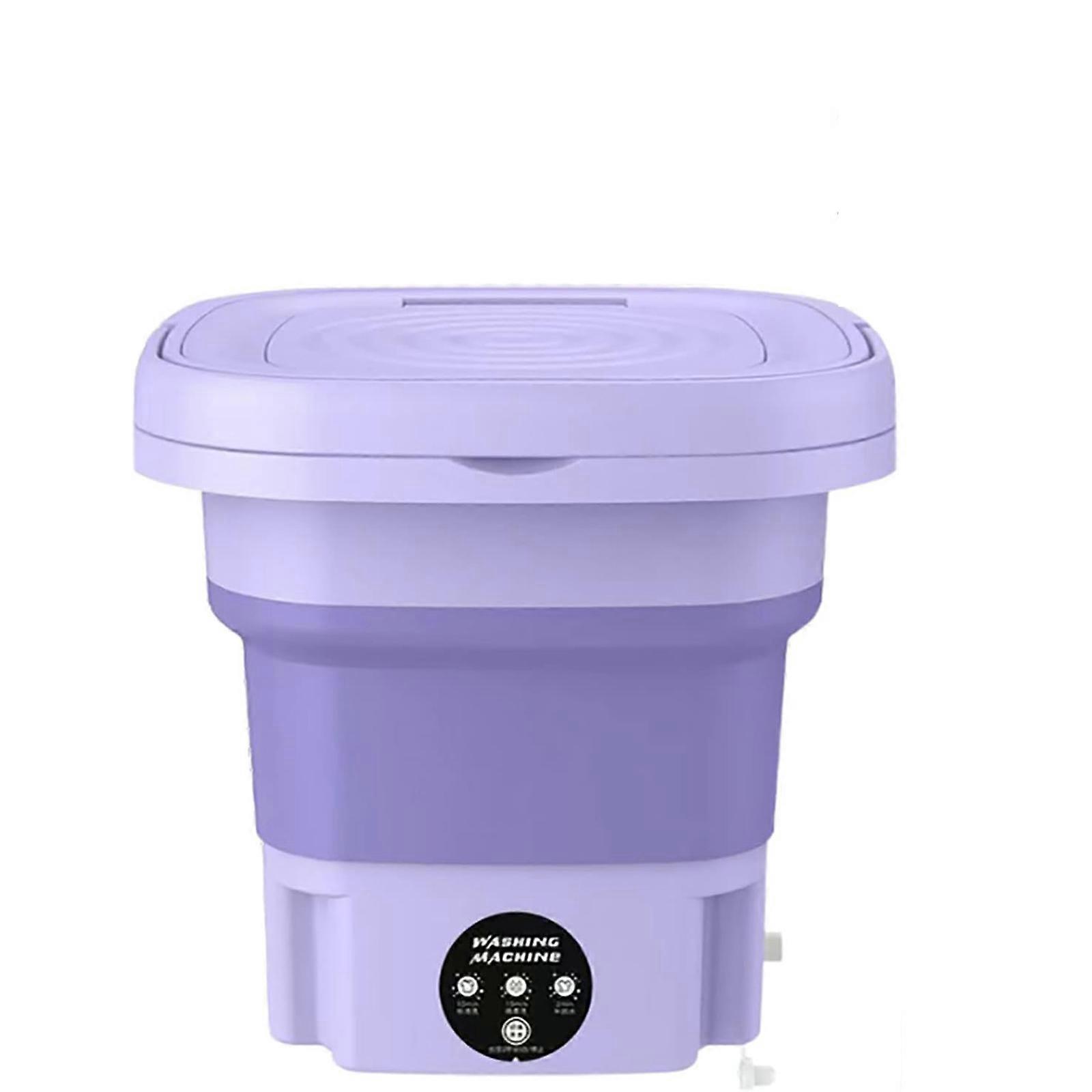Portable Washing Machine,8L Foldable Washer Machine, 3 Modes Clean Clothes Underwears Socks for Apartment Camping Travel